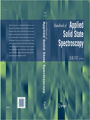 cover image of Handbook of Applied Solid State Spectroscopy